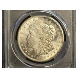 1921-D MORGAN SILVER DOLLAR PCGS MS 63