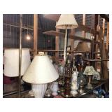 TABLE & FLOOR LAMPS, NO CORDS *PICKUP WYOMING NY