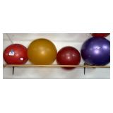 (4) YOGA/ FITNESS BALLS