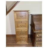 OAK FILE CABINET