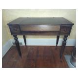 MAHOGANY COLONIAL 3 DRAWER SPINET DESK