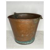 ANTIQUE COPPER BUCKET - GOOD CONDITION