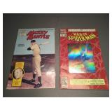 MICKEY MANTLE & WEB OF SPIDER-MAN COMIC BOOKS