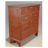 18th c. Lift Top Blanket Chest