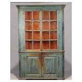 19th c. Corner Cupboard