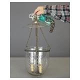 Glass Bell Jar Hall Lamp