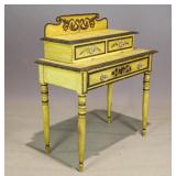 19th c. Paint Decorated Dressing Stand