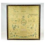 19th c. Needlework Sampler