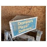 DOMINOS PIZZA DELIVERS SIGN