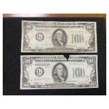 2 - 1934 - $100 FEDERAL RESERVE NOTES - CHICAGO