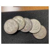 5 - 1921 MORGAN SILVER DOLLARS