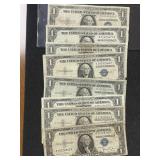 8 - $1 SILVER CERTIFICATES