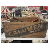 CALUMET BEER ANTIQUE WOOD BOX