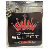 BUDWEISER SELECT TIN SIGN