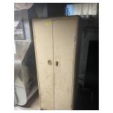 METAL CABINET AND CONTENTS