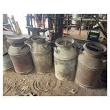 4 ANTIQUE MILK CANS