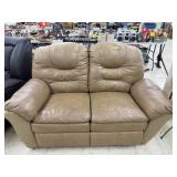 LEATHER RECLINING LOVE-SEAT