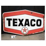 Porcelain Double Sided 54"x86" Texaco Sign