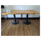 34 1/2"x65 1/2" Natural Wood Top Dining Table