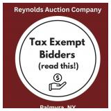 Tax Exempt Bidder Information