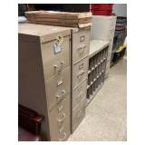 2 four door file cabinetswith hanging folder