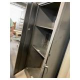 Two shelf metal cabinet