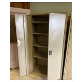 4 shelf metal cabinet 1 1/2 x 3 x 6 high