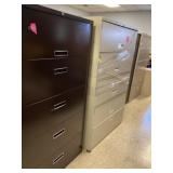 2 file cabinets five drawers each