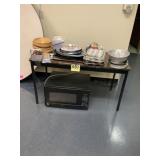 Kitchen lot, GE microwaveSmall table