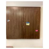 Wall mounted whiteboard, buyer to remove