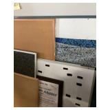 Cork boards and whiteboards