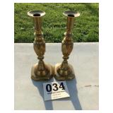 Brass candlesticks