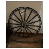 Decorated Wagon Wheel