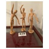 Jointed wooden people