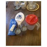 Brita Water pitcher, Tea Pitcher, travel cups