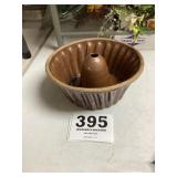 Stoneware Bunt Cake Pan as found