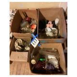 Four boxes, miscellaneous glassware