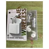 Wireless earbuds and charging case