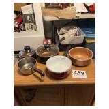 Lot of 5 Lightly Used Cooking Pots