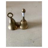 Set of 2 brass bells