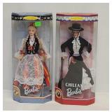 (2) 1997 Mattel "Dolls of the World" Barbie Dolls