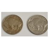 Coin - 1936S & 1937Buffalo Nickels