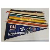 (19) Vintage NFL Felt Pennants