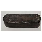 c1760ï¿½s Engraved Brass German Tobacco Box