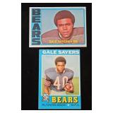 (2) Gale Sayers Football Cards