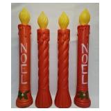 (4) 38" Christmas Noel Blow Molds by Union