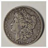 1892O Morgan Silver Dollar