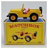 Matchbox 1:64 Die Cast #72 Standard Jeep (MIB)