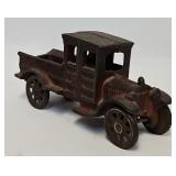 Antique Woody Half Cab Cast Iron Truck