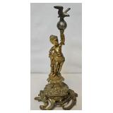 12" Brass Cherub Statue